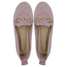 New Pink Children's Shoes with Pointed Toe Shallow Mouth Soft Sole Flyknit Mesh Cloth Shoes Breathable and Durable Fashion Shoes