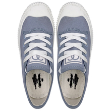 Canvas shoes for couples with thick soled casual shoes soft soled blue color board shoes