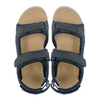 New summer sports and leisure sandals for men made of genuine leather with Velcro for outdoor beach wear