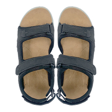 New summer sports and leisure sandals for men made of genuine leather with Velcro for outdoor beach wear