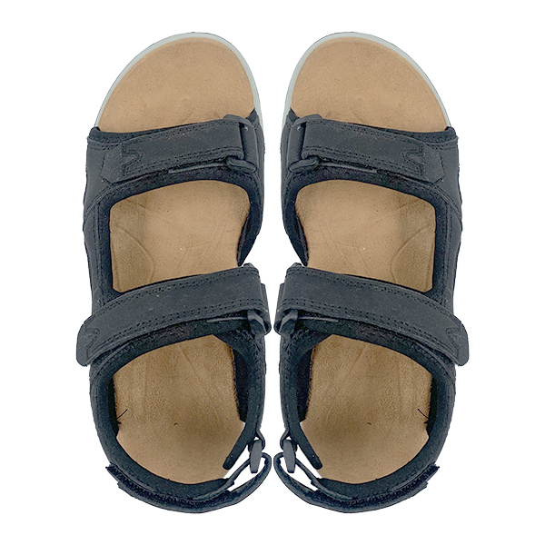 New summer sports and leisure sandals for men made of genuine leather with Velcro for outdoor beach wear