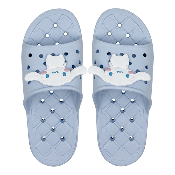EVA integrated cartoon bathroom slippers with water leakage anti slip soft bottom and breathability