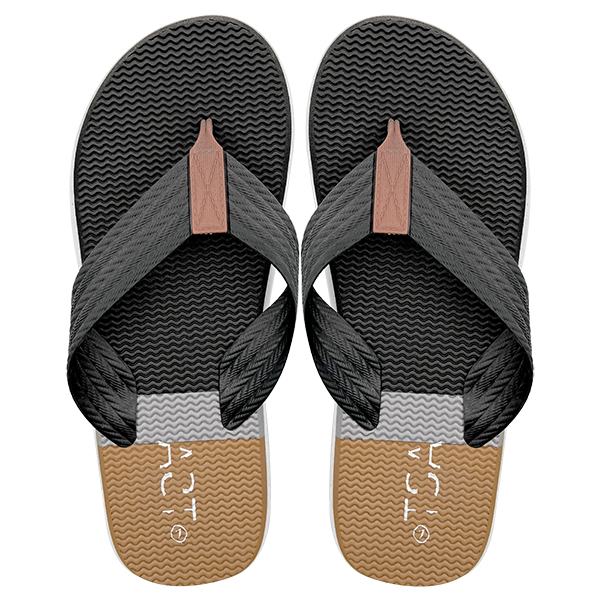 Men's summer outdoor wear thick soled anti slip personalized clip on flip flops outdoor wear-resistant beach sandals