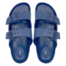 Navy blue EVA lightweight anti slip casual shower cool mop Haken outdoor beach slippers men's summer
