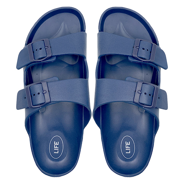 Navy blue EVA lightweight anti slip casual shower cool mop Haken outdoor beach slippers men's summer