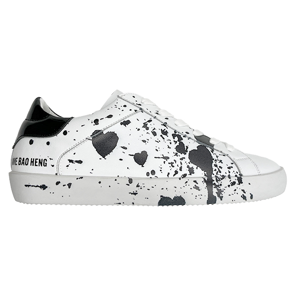 New Instagram niche design graffiti white shoes for couples versatile casual shoes board shoes