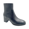 New leather black Martin boots women's pointed high heels versatile women's fashion minimalist boots