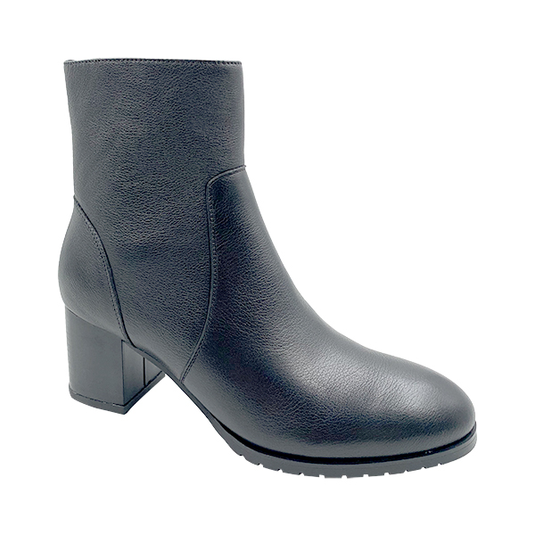 New leather black Martin boots women's pointed high heels versatile women's fashion minimalist boots