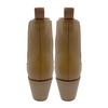 New genuine leather Martin boots for women square toe high heels short boots versatile and minimalist boots