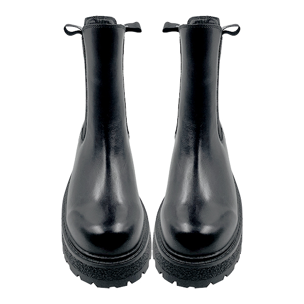 Real leather Chelsea boots children's autumn/winter new short boots chimney women's boots thick soled Martin boots