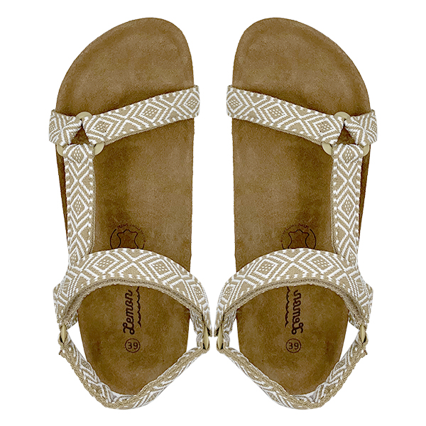 New summer fashion trend flat bottomed cork mop Velcro women's sandals