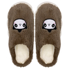 Women's winter indoor home plush stepping on poop feeling anti slip and warm home soft bottom cotton slippers
