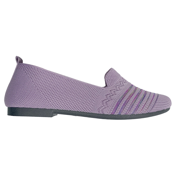 Purple cloth shoes for women's new spring and summer breathable flying woven mesh shoes with shallow
