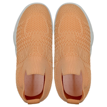 Sports shoes for women's new spring and summer orange flying woven mesh breathable mesh shoes casual