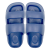 Navy blue thick soled two character slippers for women living in the bathroom non slip soft sole for showering wearing women's shoes outside