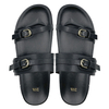 Summer Outwear 2025 New Thick Bottom Belt Buckle Anti slip Outdoor Vacation Black One line Cool Slippers for Women