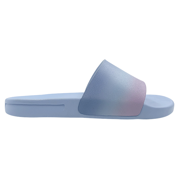Gradient upper blue one-piece slippers can be worn externally simple women's shoes slippers