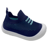 Dark blue woven men's shoes lightweight board shoes and super light canvas shoes for big children