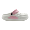 Summer thick soled perforated shoes for women new anti slip and height increasing toe cap sandals for wearing on the beach semi slippers