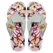Legged flip flops parent-child beach shoes vacation shoes Korean version Bohemian sandals