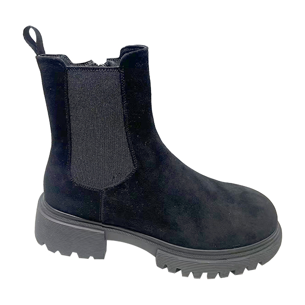 British style Martin boots women's winter loafers high heels small leather shoes thick heels short boots