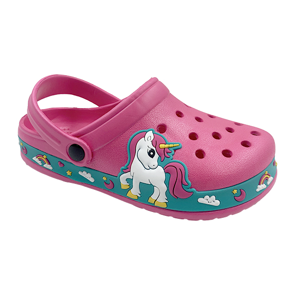 Children's slippers girls' indoor and outdoor travel sports breathable and non slip cartoon children's baby hole shoes