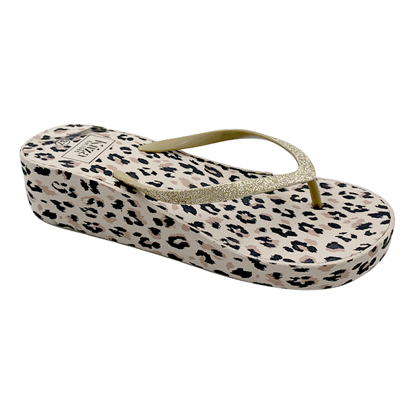 Women's flip flops thick soled height increasing anti slip wear-resistant beach shoes for outdoor wear