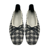 2025 Spring New Flyknit Sheepskin Pad Flat Bottom Simple and Comfortable Versatile Women's Single Shoes
