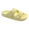 Light yellow EVA lightweight anti slip casual shower slippers Haken outdoor beach slippers women's summer