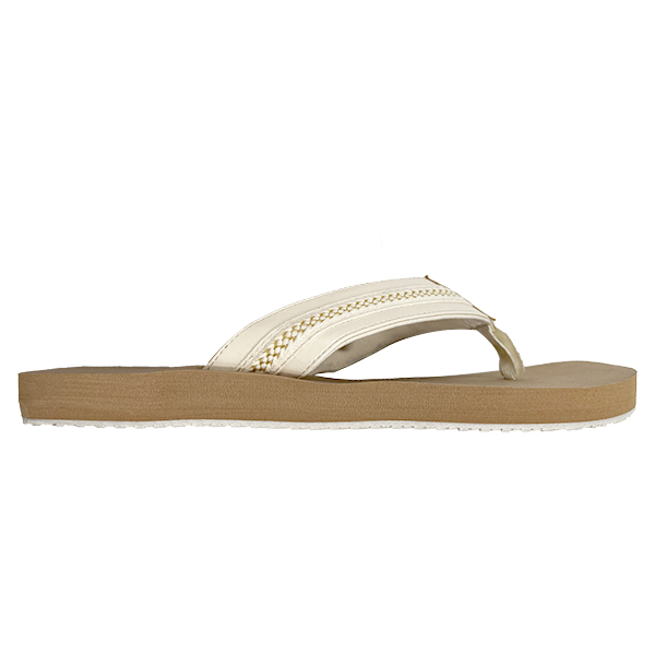 Brown flip flops for women retro European and American style with a small fragrance casual wear non slip and clip on feet