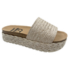 New thick soled slippers for women worn on the outside with a 5CM hemp rope heel and a straight toe exposed fashion sandals