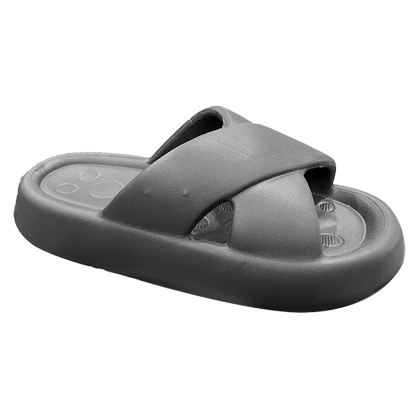 Women's summer slippers for outdoor wear indoor home decor plus size cross big bread thick soft sole beach wide chubby feet cool slippers