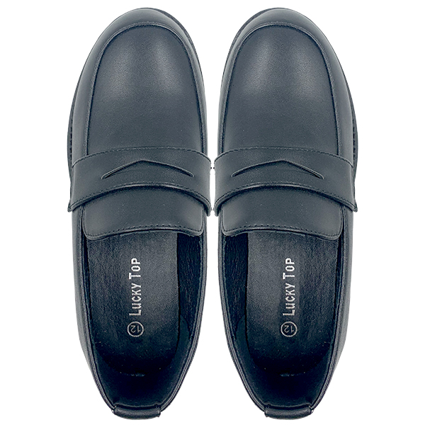 Girls' leather shoes with soft sole for spring and autumn new black performance student princess single shoes