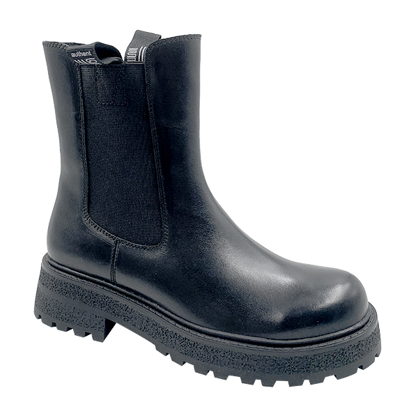 Real leather Chelsea boots children's autumn/winter new short boots chimney women's boots thick soled Martin boots