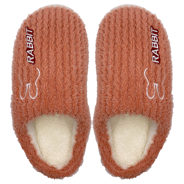 Women's winter indoor home plush stepping on poop feeling anti slip and warm home soft bottom cotton slippers