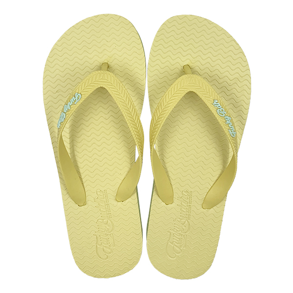 Light yellow anti slip flip flops for women Instagram trendy couple flip flops beach beach sandals cool sandals summer outdoor wear