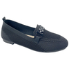 Black flying woven single shoes for women with a feeling of stepping on feces soft sole woven breath