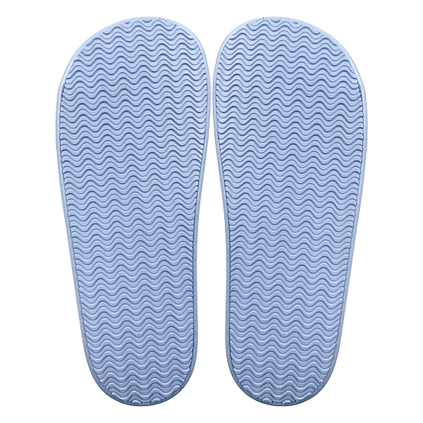 Cute smiling face blue one-piece slippers that can be worn externally simple women's shoes slippers