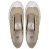 Khaki canvas shoes small white shoes women's thick soled casual dad shoes
