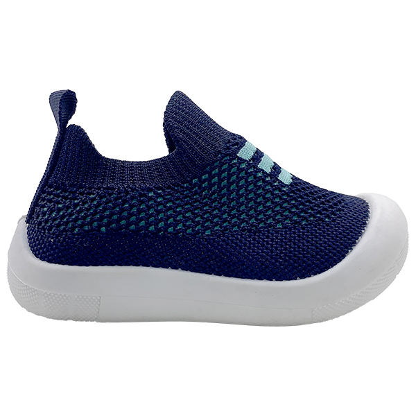 Dark blue woven men's shoes lightweight board shoes and super light canvas shoes for big children