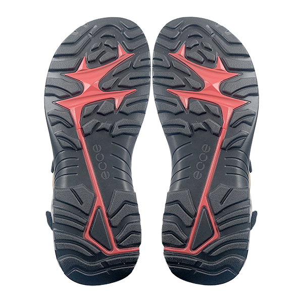 Men's summer thick soled open toe breathable Velcro shock-absorbing anti slip leather beach shoes