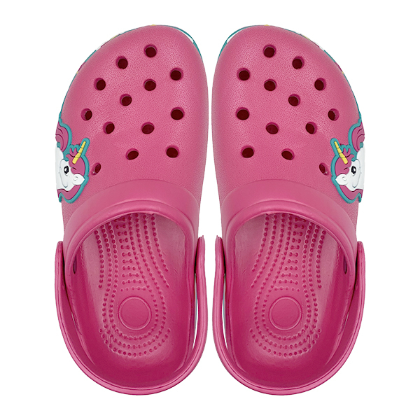 Children's slippers girls' indoor and outdoor travel sports breathable and non slip cartoon children's baby hole shoes
