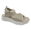 Sandals women's summer new soft sole fly woven thick sole sponge cake sports Roman beach shoes