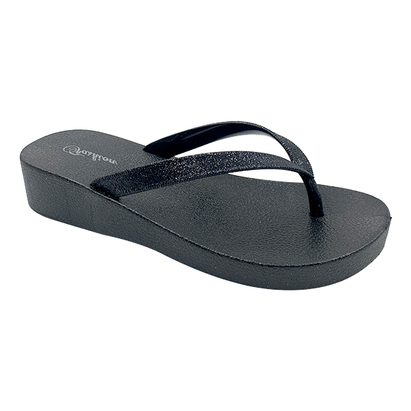 Women's trendy beach thick soled flip flops new summer outerwear anti slip clip toe slippers