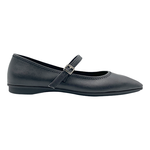 New soft soled genuine leather Mary Jane single shoes women's shoes with a single buckle and shallow mouth flat shoes small leather shoes