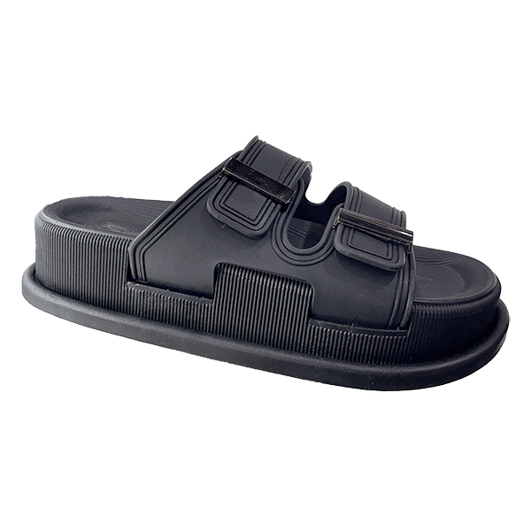 New men's shoe slippers with Roman hollow out thick sole and wide surface summer cool slippers exposed toe jelly shoes