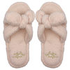Female autumn and winter cute anti slip silent home floor leakage toe soft bottom plush indoor slippers