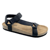 New summer fashion trend flat bottomed cork mop Velcro women's sandals