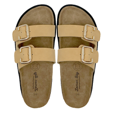 Retro Lazy Flat Matte Leather Boken Cork Slippers with One Line Height Increase Beach Boken Half Slippers