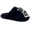Baotou Home Shoes Creative Sweet Bow Warmth Indoor Casual Stepping on Shit Feel Women's Winter Internet Red Cotton Slippers